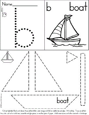 Printable Speedboat Craft Template Transportation Craft 