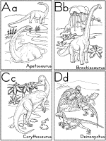 Diplodocus alfabeto dinossauro abc para colorir e imprimir 8822718