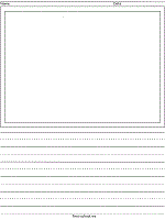 Printable Writing Paper For Handwriting For Preschool To Early Elementary